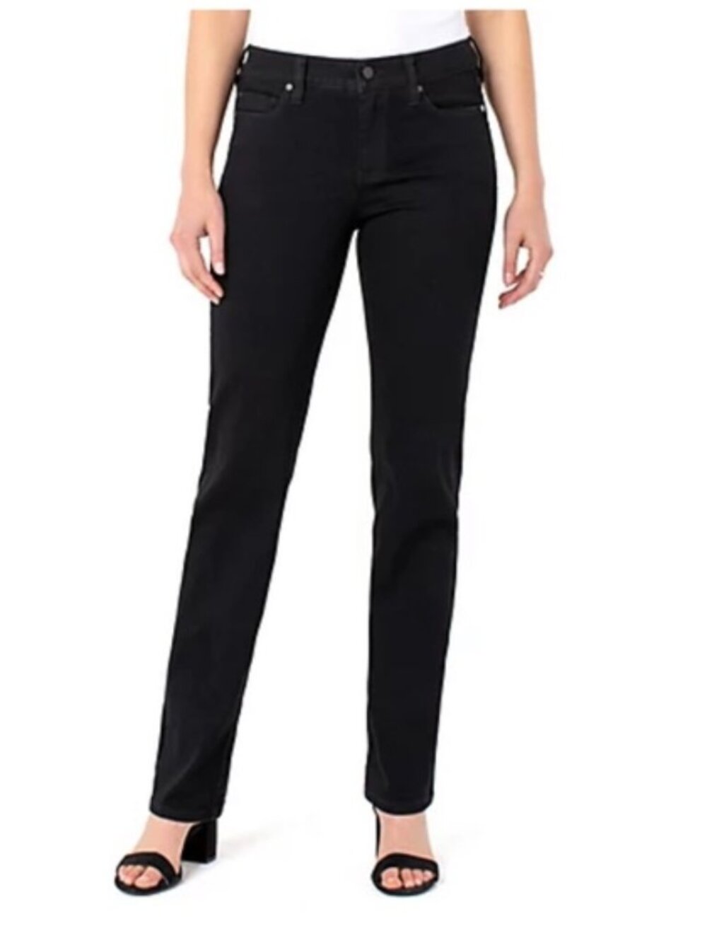 Liverpool Jeans Company Black Straight Leg Jeans - Size 30